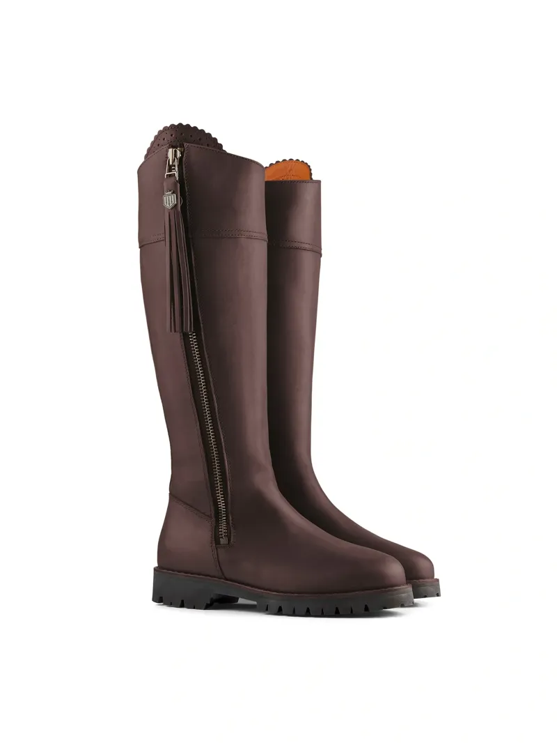 Fairfax and Favor Explorer Waterproof Boot Narrow Fit in Mahogany Leather-2