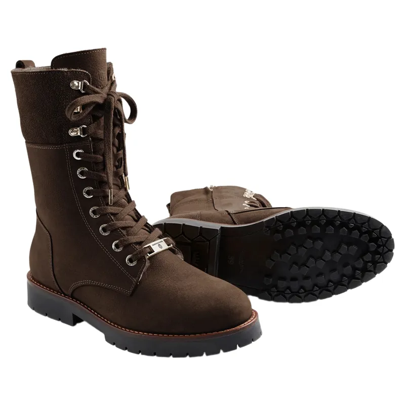 Fairfax and Favor Anglesey Shearling Lined Boot in Chocolate Nubuck-3