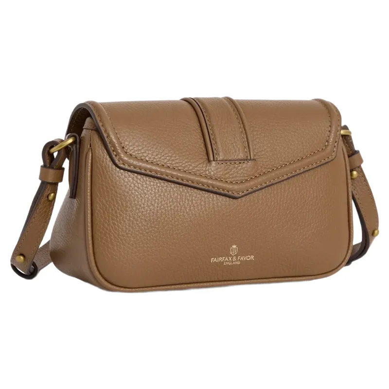 Fairfax and Favor Aviemore Cross Body Bag in Tan Suede-2