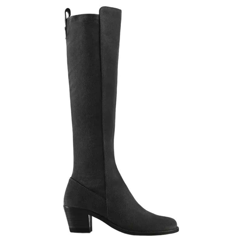 Fairfax and Favor Belgravia Heeled Boot in Black Suede