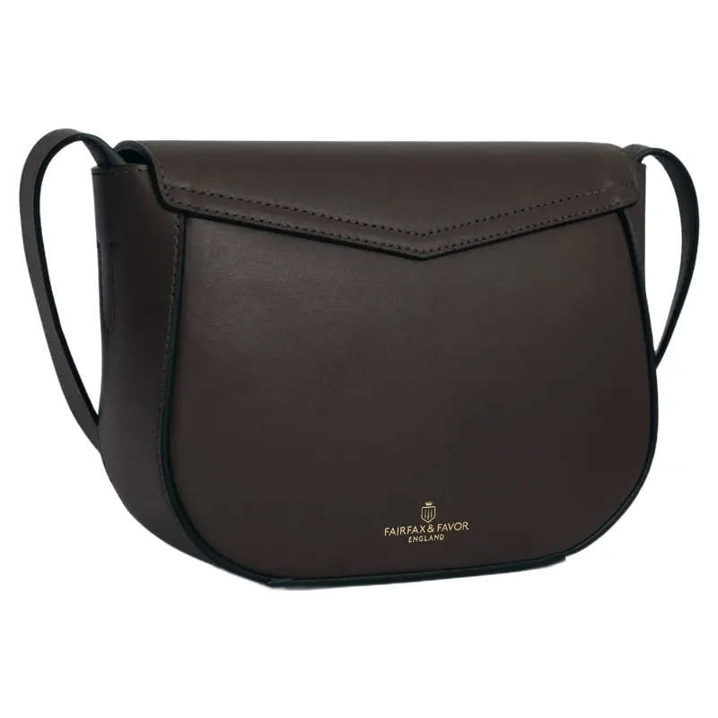 Fairfax and Favor Blenhiem Saddle Bag in Mahogany Leather-2