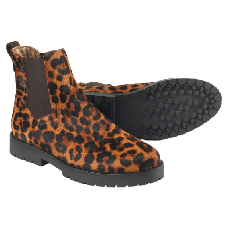 Fairfax and Favor Boudica Shearling Lined Ankle Boot in Leopard-3
