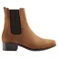 Fairfax and Favor Brogued Chelsea Boot in Tan Suede