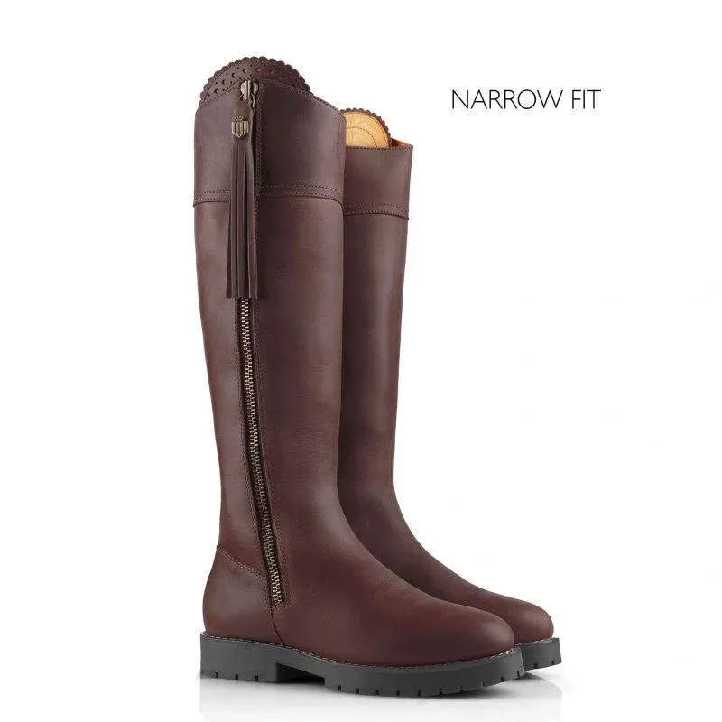Fairfax and Favor Explorer Waterproof Boot Narrow Fit in Mahogany Leather-4