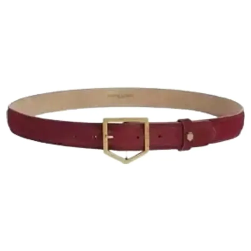 Fairfax and Favor Felbrigg Belt in Ruby Suede