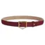 Fairfax and Favor Felbrigg Belt in Ruby Suede