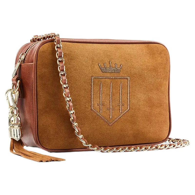 Fairfax and Favor Finsbury Suede Crossbody Bag in Tan-2