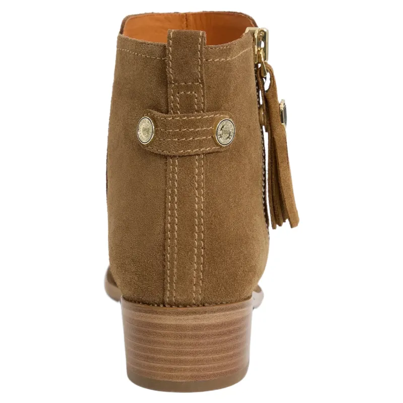 Fairfax and Favor Flat Oakham Ankle Boot in Tan Suede-3