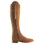 Fairfax and Favor Regina Flat Boot Regular Fit in Tan Suede
