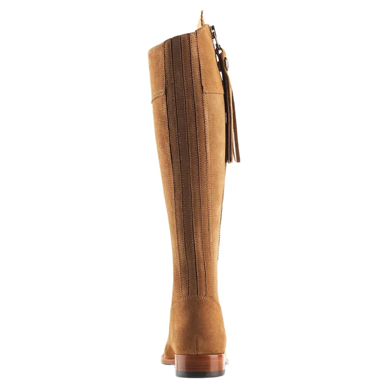 Fairfax and Favor Regina Flat Boot Regular Fit in Tan Suede-3