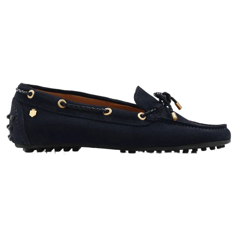 Fairfax and Favor Henley Driving Shoe in Navy-3