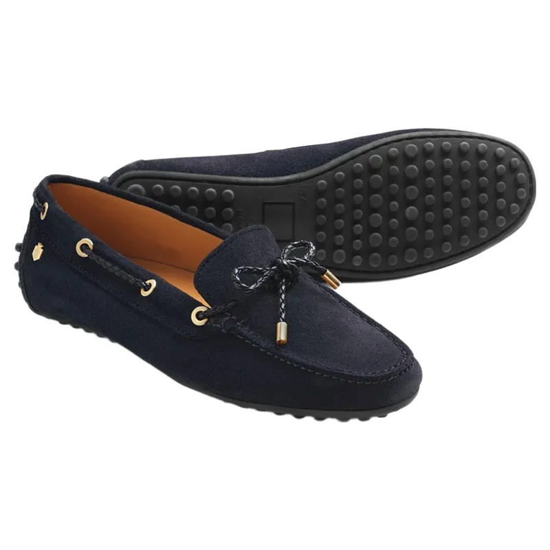Fairfax and Favor Henley Driving Shoe in Navy-4