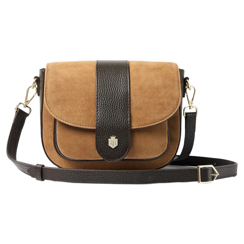 Fairfax and Favor Highcliffe Bag in Tan Suede