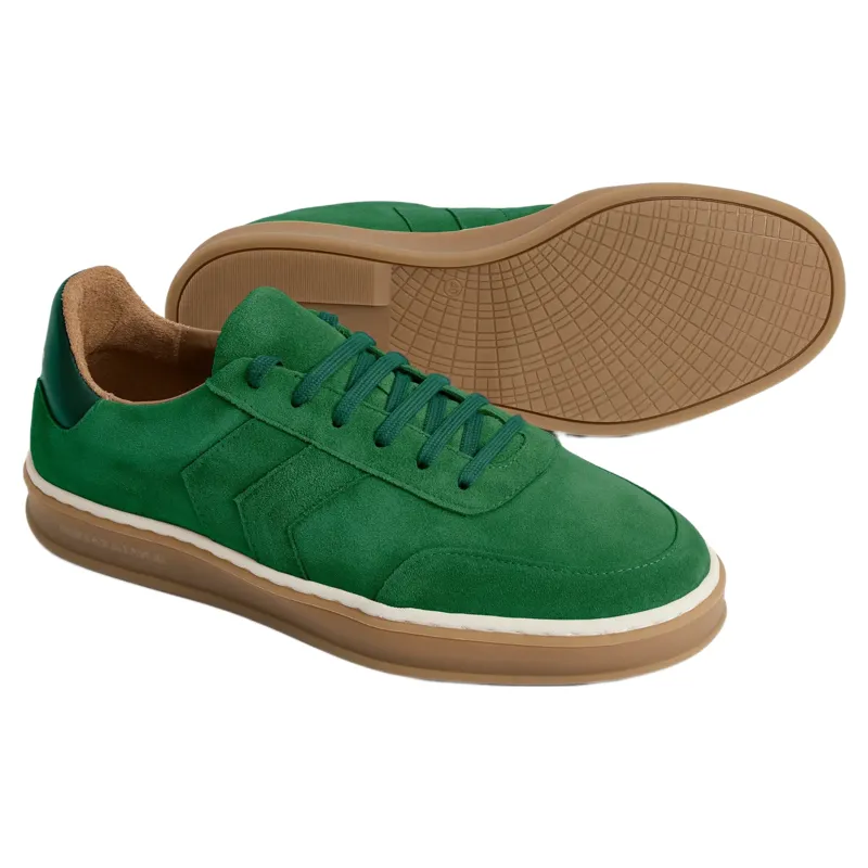 Fairfax and Favor Kendrick Trainer in Clover Green Suede-2
