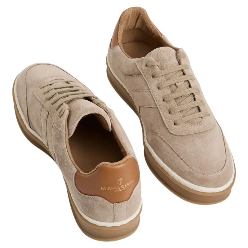 Fairfax and Favor Kendrick Trainer in Fawn Suede-2