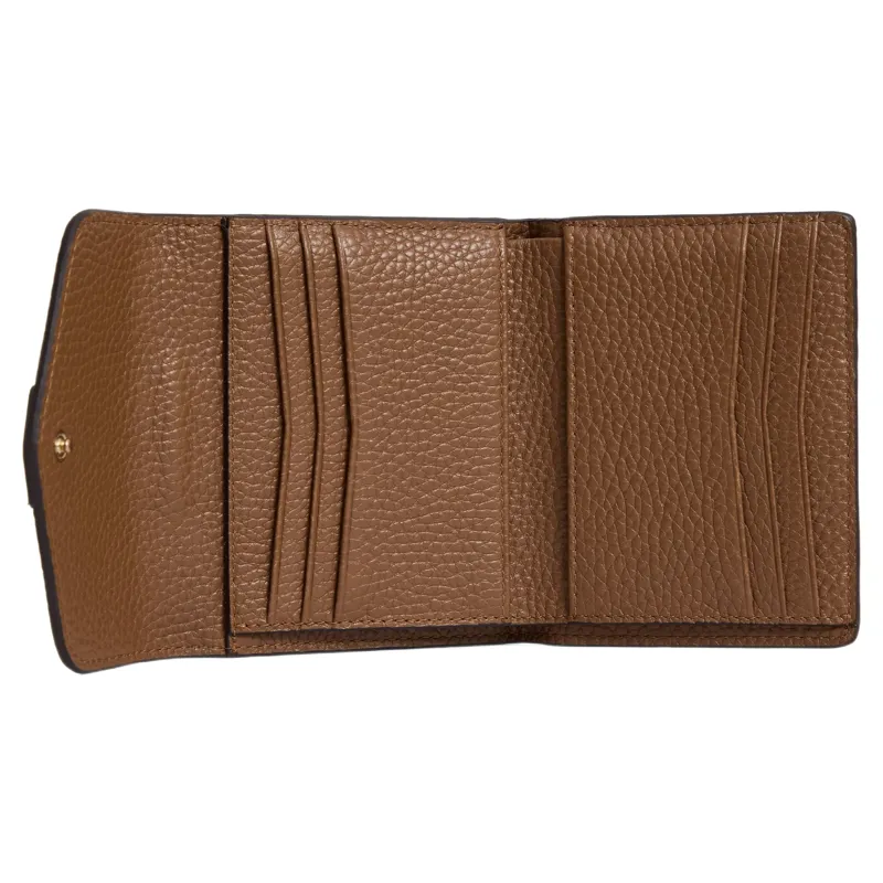 Fairfax and Favor Langford Button Purse in Tan Leather-3