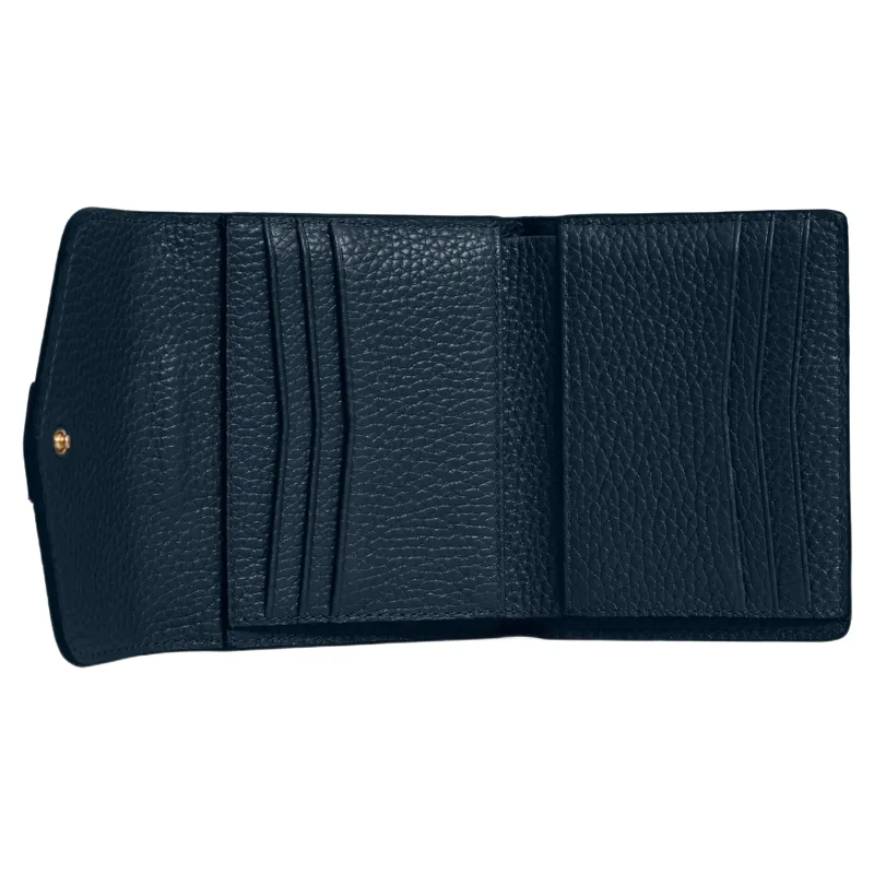 Fairfax and Favor Langford Button Purse in Teal Leather-3