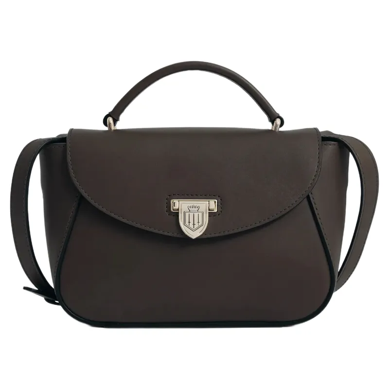 Fairfax and Favor Mini Blenheim Handbag in Mahogany Leather