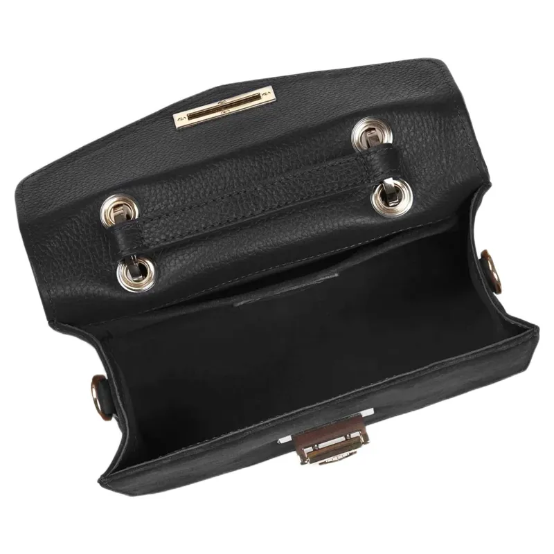 Fairfax and Favor Mini Loxley Crossbody Bag in Black Suede-2