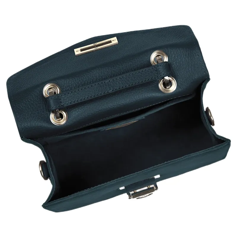 Fairfax and Favor Mini Loxley Crossbody Bag in Teal Suede-3