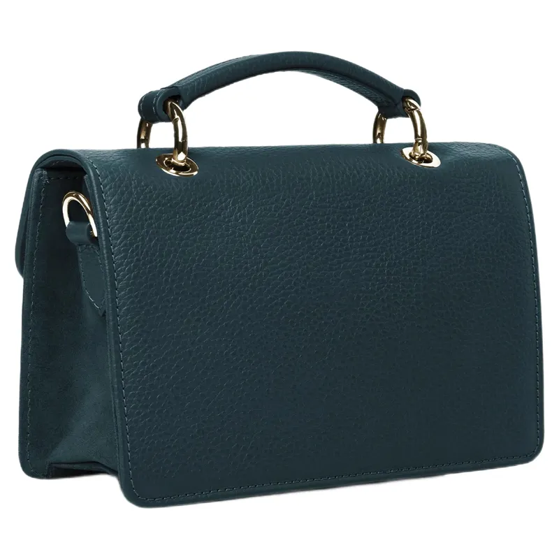 Fairfax and Favor Mini Loxley Crossbody Bag in Teal Suede-2