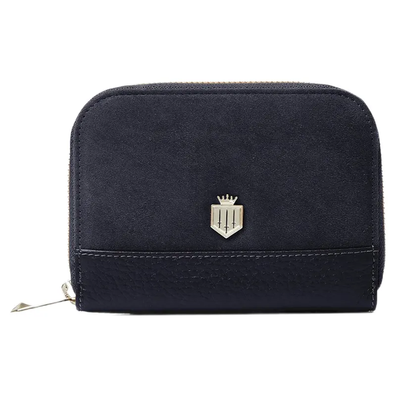 Fairfax and Favor Mini Salisbury Purse in Navy Suede