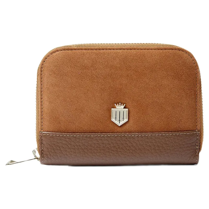Fairfax and Favor Mini Salisbury Purse in Tan Suede