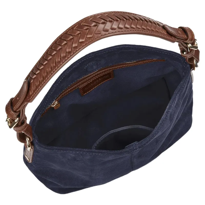Fairfax and Favor Mini Tetbury Tote in Navy Suede-3