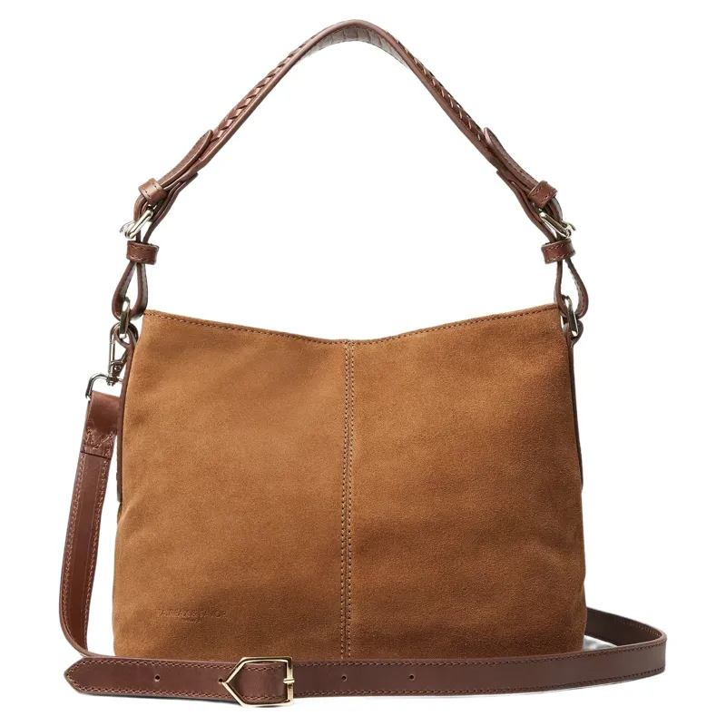Fairfax and Favor Mini Tetbury Tote in Tan Suede