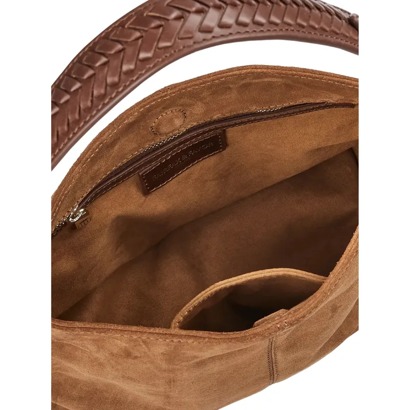 Fairfax and Favor Mini Tetbury Tote in Tan Suede-3