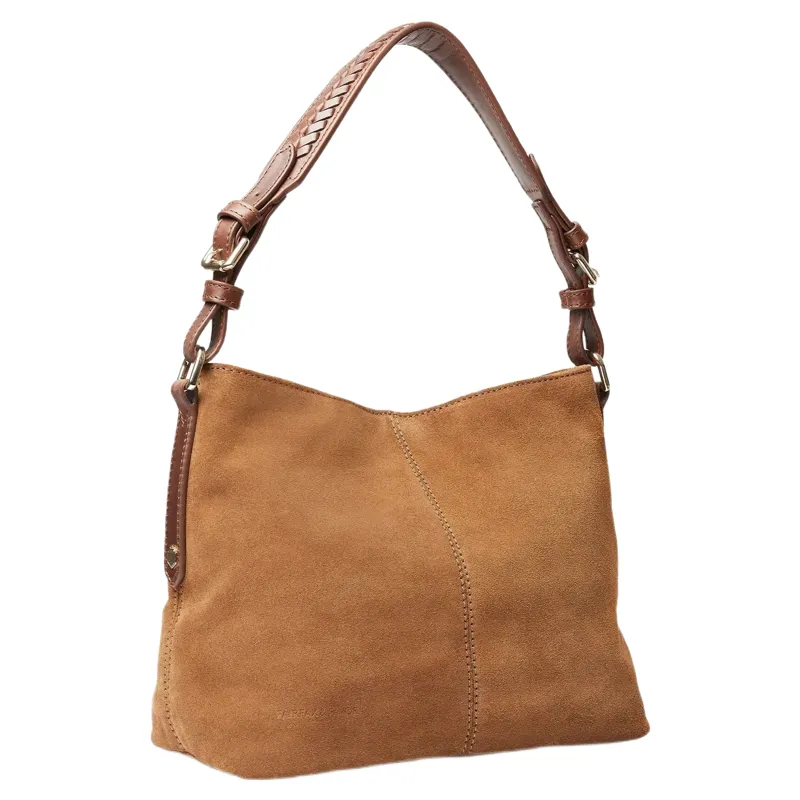 Fairfax and Favor Mini Tetbury Tote in Tan Suede-1