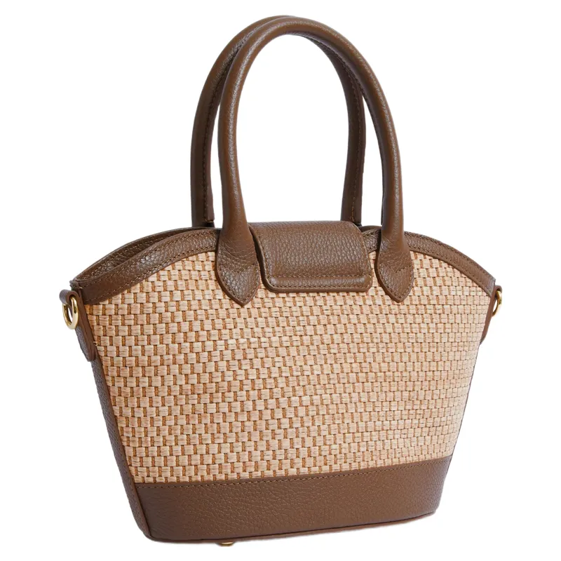 Fairfax and Favor Mini Windsor Basket Bag in Tan Leather-2