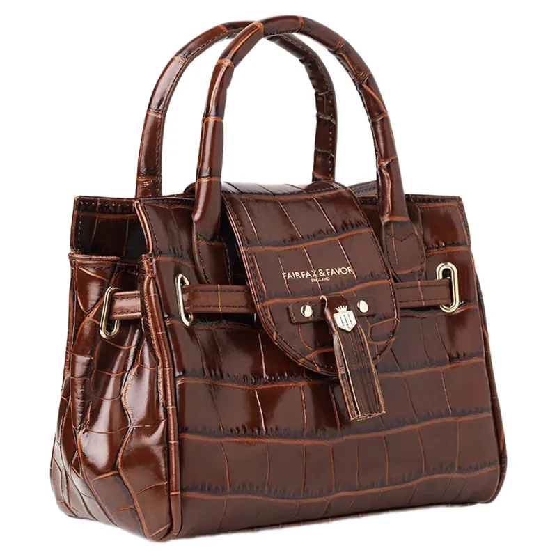 Fairfax and Favor Mini Windsor Handbag in Conker-1