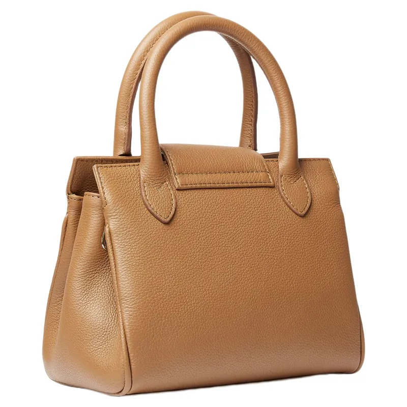 Fairfax and Favor Mini Windsor Handbag in Pebbled Tan Leather-2