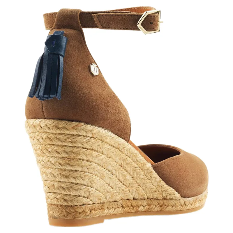 Fairfax and Favor Monaco Wedge Sandal in Tan-3