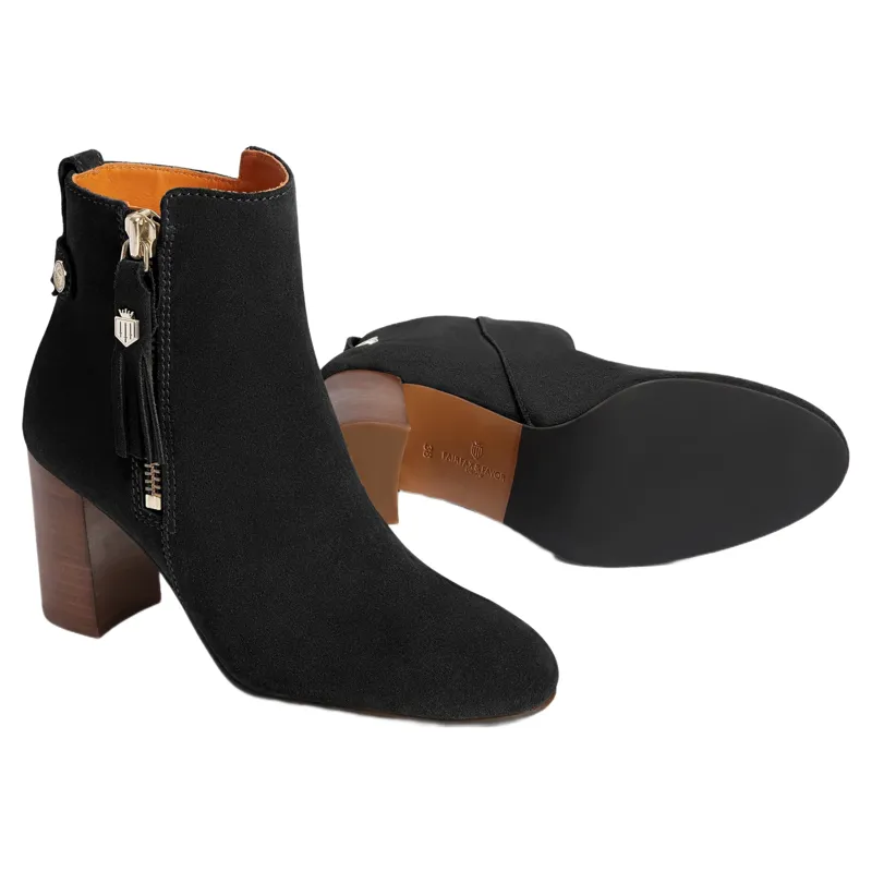Fairfax and Favor Oakham Ankle Boot in Black Suede-2