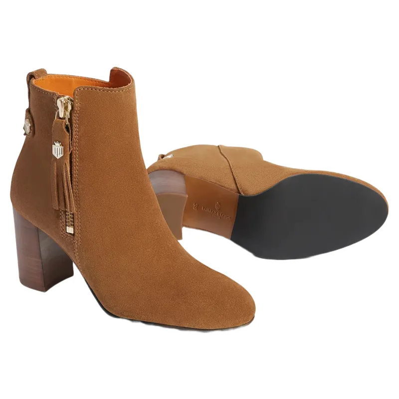 Fairfax and Favor Oakham Ankle Boot in Tan Suede-2