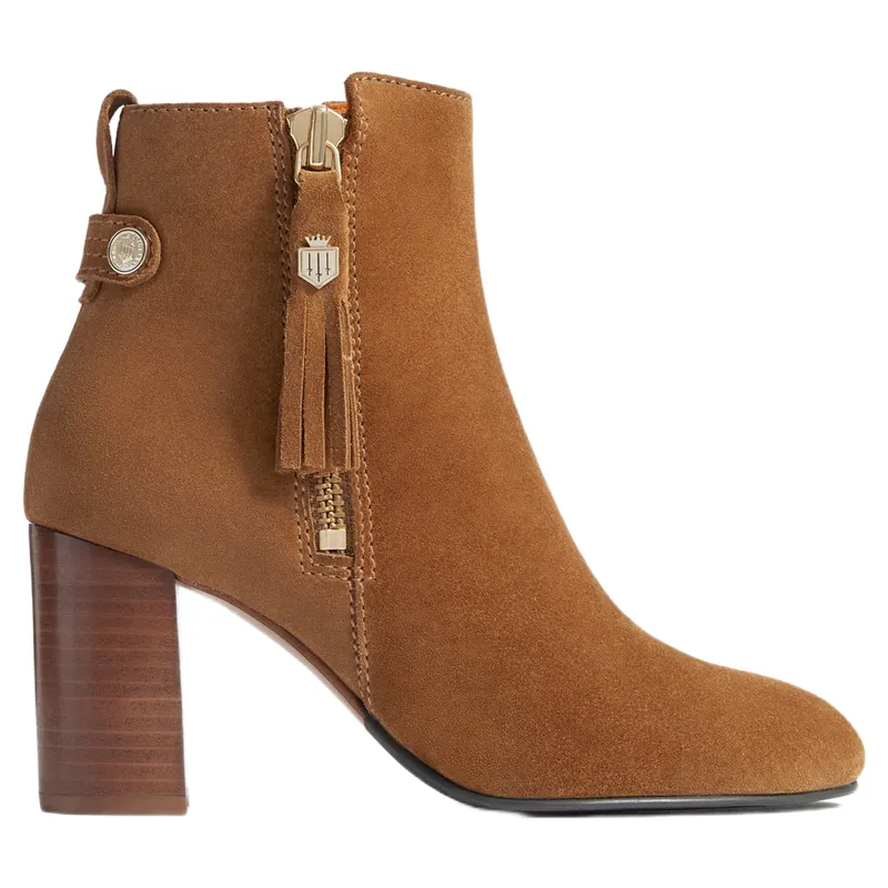 Fairfax and Favor Oakham Ankle Boot in Tan Suede