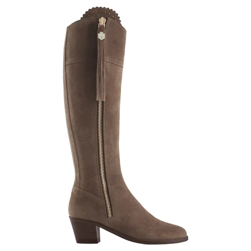 Fairfax and Favor Regina Heeled Boots Regular Fit in Fog