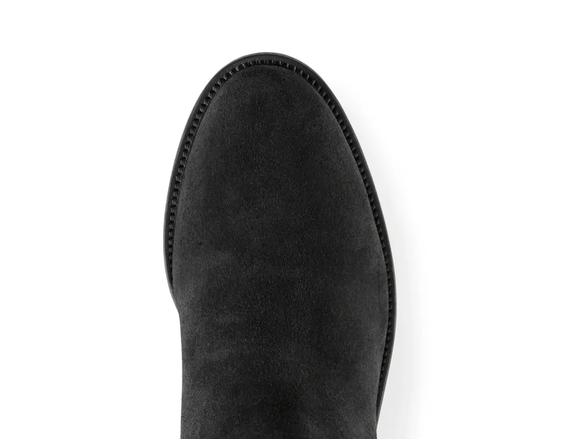 Fairfax and Favor Regina Heeled Boots Sporting Fit in Black Suede-4