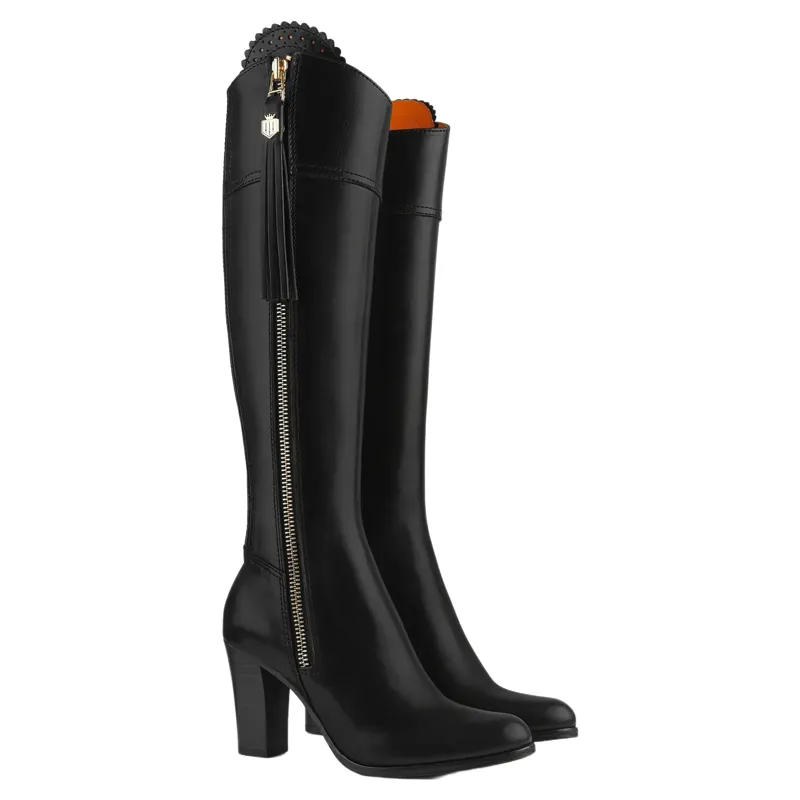 Fairfax and Favor Regina High Heeled Boots Regular Fit in Black Leather-2