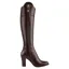Fairfax and Favor Regina High Heeled Boots Regular Fit in Mahogany Leather