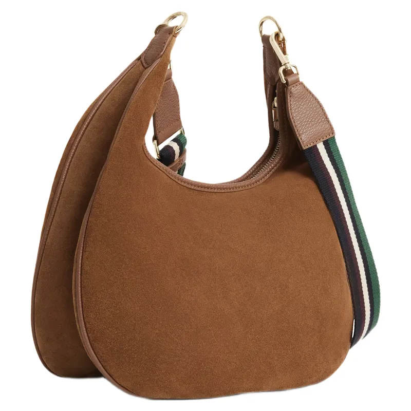 Fairfax and Favor Richmond Hobo Bag in Tan Suede-2