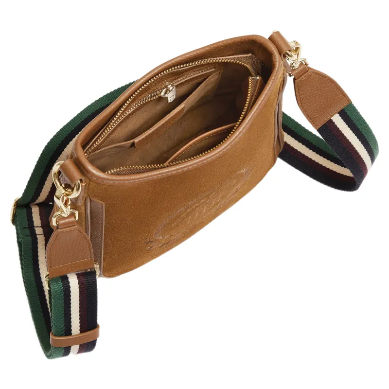 Fairfax and Favor Richmond Messenger Bag in Tan Suede-3