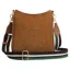 Fairfax and Favor Richmond Messenger Bag in Tan Suede