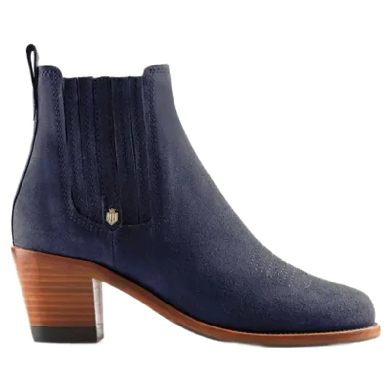Fairfax and Favor Rockingham Ankle Boot in Ink Suede