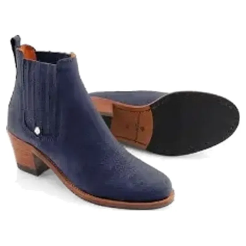Fairfax and Favor Rockingham Ankle Boot in Ink Suede-1