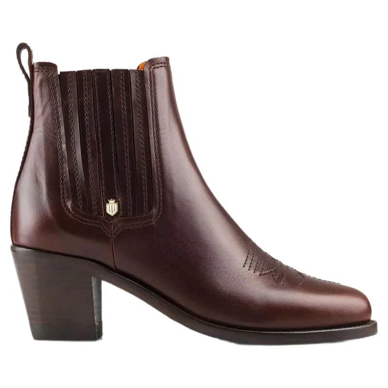 Fairfax and Favor Rockingham Ankle Boot in Mahogany Leather