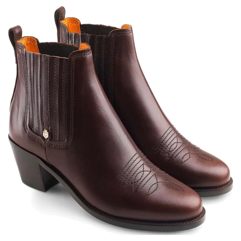 Fairfax and Favor Rockingham Ankle Boot in Mahogany Leather-1