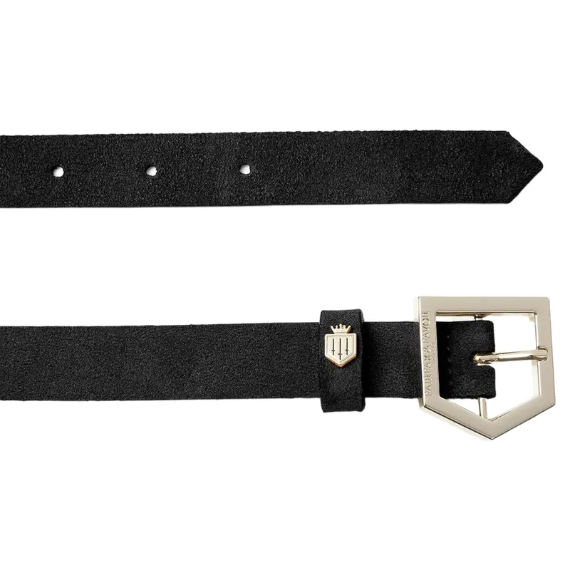 Fairfax and Favor Sennowe Belt in Black Suede-2